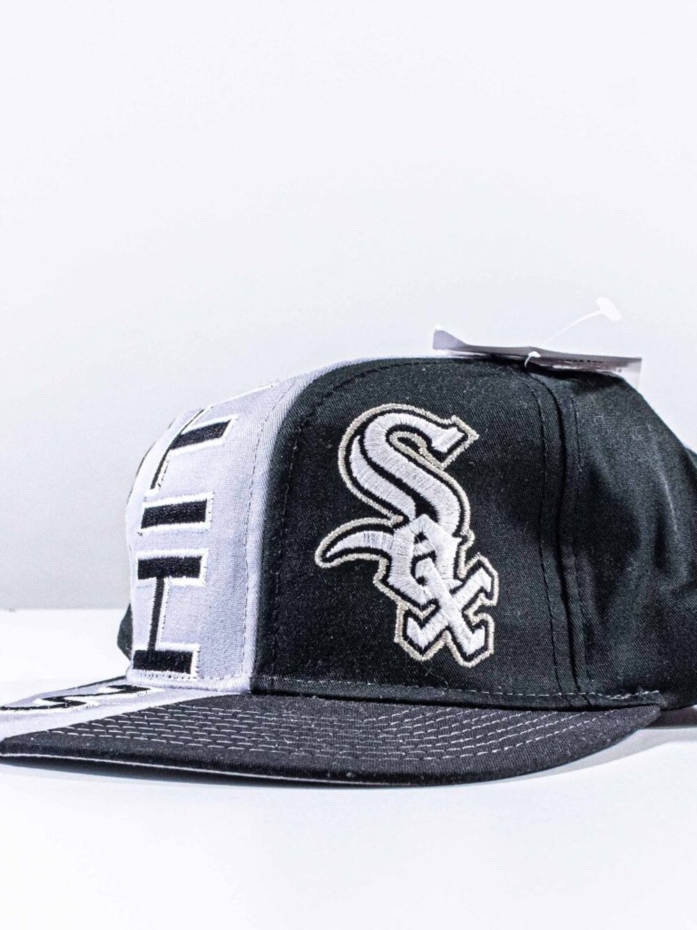 Vintage Chicago White Sox Hat Starter Swirl Snapback 90s MLB Baseball Cap VTG
